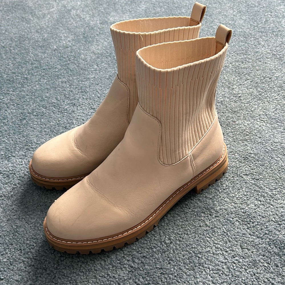 White sock boots